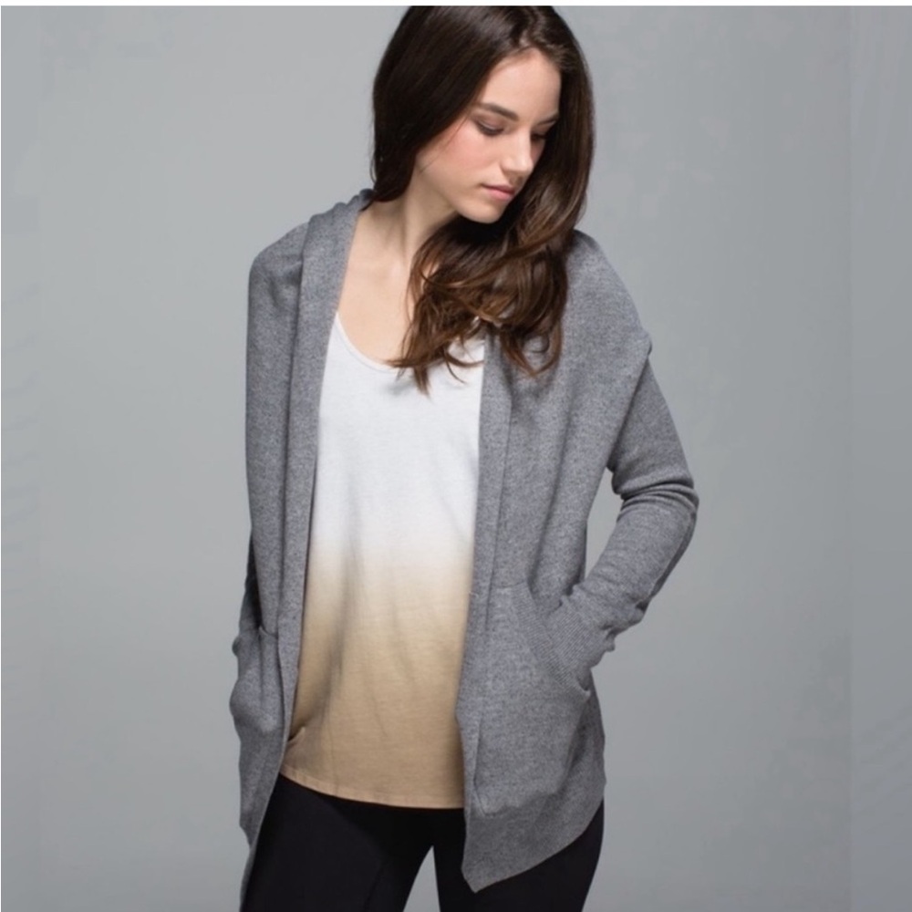 Lululemon Cabin Yogi reversible wrap cardigan